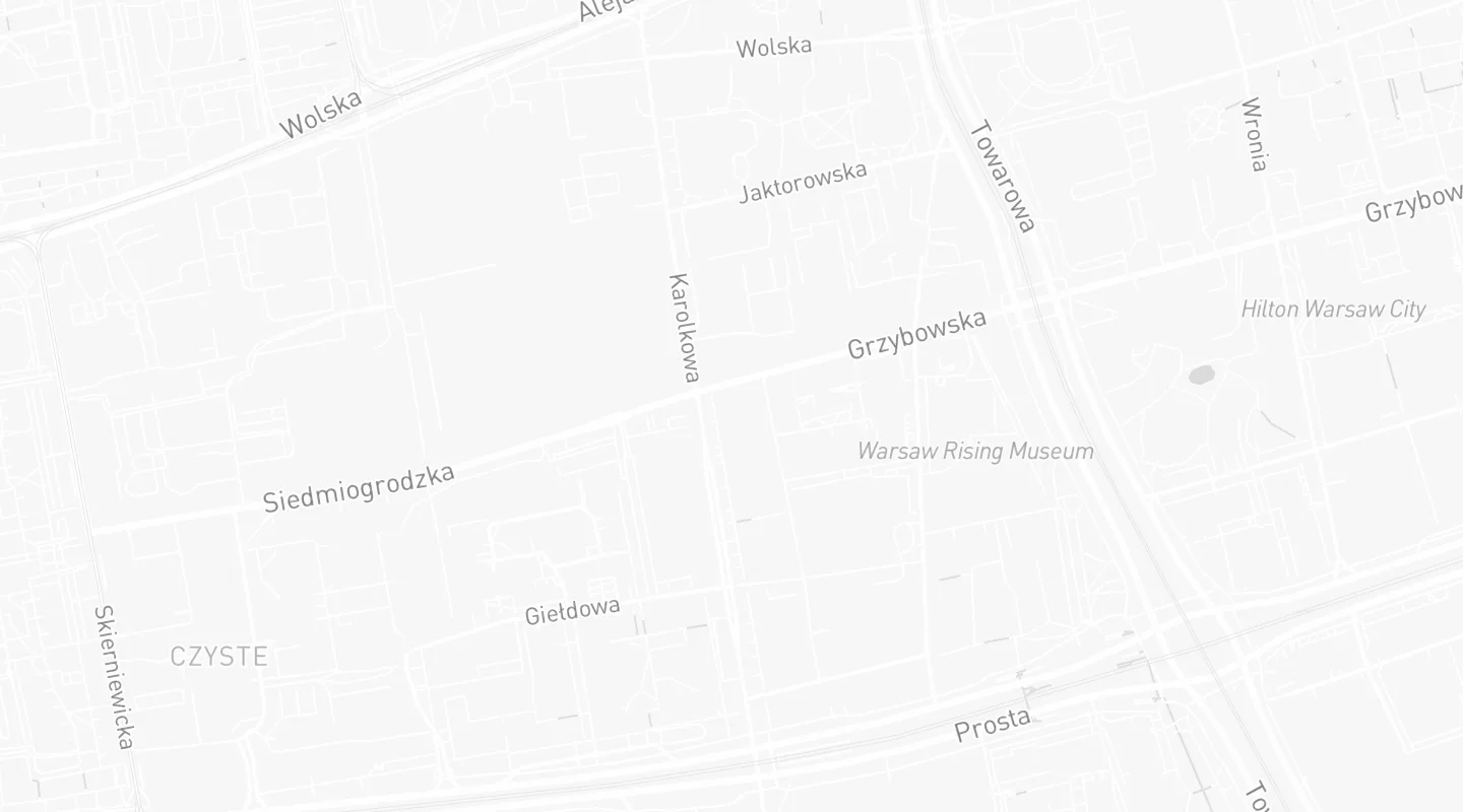 Mapa: ul. Grzybowska 87, 00-844 Warszawa, okolice Ronda Daszyńskiego